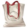 Canvas Tote with Contrasting Handles Thumbnail
