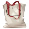 Canvas Tote with Contrasting Handles Thumbnail