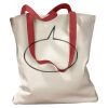 Canvas Tote with Contrasting Handles Thumbnail