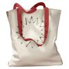 Canvas Tote with Contrasting Handles Thumbnail
