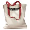 Canvas Tote with Contrasting Handles Thumbnail