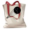Canvas Tote with Contrasting Handles Thumbnail