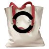 Canvas Tote with Contrasting Handles Thumbnail