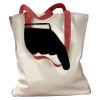 Canvas Tote with Contrasting Handles Thumbnail
