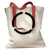 Canvas Tote with Contrasting Handles Thumbnail