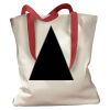 Canvas Tote with Contrasting Handles Thumbnail