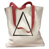 Canvas Tote with Contrasting Handles Thumbnail