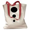 Canvas Tote with Contrasting Handles Thumbnail