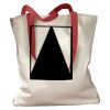 Canvas Tote with Contrasting Handles Thumbnail