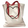 Canvas Tote with Contrasting Handles Thumbnail