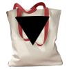 Canvas Tote with Contrasting Handles Thumbnail