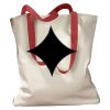 Canvas Tote with Contrasting Handles Thumbnail