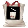 Canvas Tote with Contrasting Handles Thumbnail