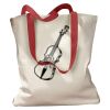 Canvas Tote with Contrasting Handles Thumbnail