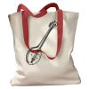 Canvas Tote with Contrasting Handles Thumbnail