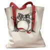Canvas Tote with Contrasting Handles Thumbnail