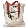 Canvas Tote with Contrasting Handles Thumbnail