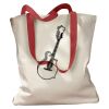 Canvas Tote with Contrasting Handles Thumbnail