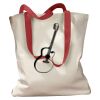 Canvas Tote with Contrasting Handles Thumbnail