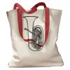 Canvas Tote with Contrasting Handles Thumbnail