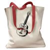Canvas Tote with Contrasting Handles Thumbnail
