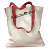 Canvas Tote with Contrasting Handles Thumbnail