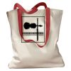 Canvas Tote with Contrasting Handles Thumbnail