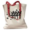 Canvas Tote with Contrasting Handles Thumbnail