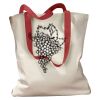 Canvas Tote with Contrasting Handles Thumbnail
