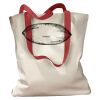 Canvas Tote with Contrasting Handles Thumbnail