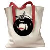 Canvas Tote with Contrasting Handles Thumbnail