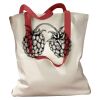 Canvas Tote with Contrasting Handles Thumbnail