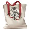 Canvas Tote with Contrasting Handles Thumbnail