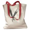 Canvas Tote with Contrasting Handles Thumbnail