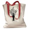 Canvas Tote with Contrasting Handles Thumbnail
