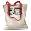 Canvas Tote with Contrasting Handles Thumbnail