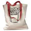 Canvas Tote with Contrasting Handles Thumbnail