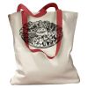 Canvas Tote with Contrasting Handles Thumbnail