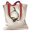 Canvas Tote with Contrasting Handles Thumbnail