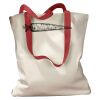 Canvas Tote with Contrasting Handles Thumbnail