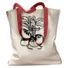 Canvas Tote with Contrasting Handles Thumbnail