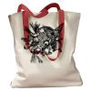 Canvas Tote with Contrasting Handles Thumbnail