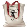 Canvas Tote with Contrasting Handles Thumbnail