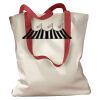 Canvas Tote with Contrasting Handles Thumbnail