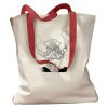 Canvas Tote with Contrasting Handles Thumbnail