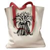 Canvas Tote with Contrasting Handles Thumbnail