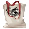 Canvas Tote with Contrasting Handles Thumbnail