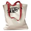 Canvas Tote with Contrasting Handles Thumbnail