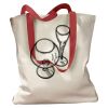 Canvas Tote with Contrasting Handles Thumbnail