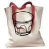 Canvas Tote with Contrasting Handles Thumbnail